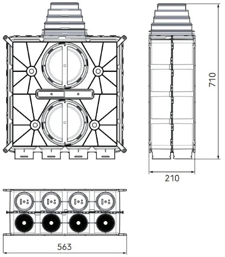 Ubbink Air Excellent DBOX808 8 connections 125-200 mm