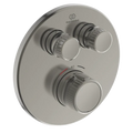 Ideal Standard Ceratherm Navigo T set de finition pour robinet thermostatique bain encastré rond - look inox