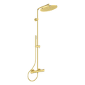 Ideal Standard Ceratherm T125 système de douche avec Ceratherm T125 - IdealRain douchette en stick avec 1 fonction - 8 l/min - douche de tête 300 mm - 12 l/min et IdealFlex 1750 mm. - Brushed Gold