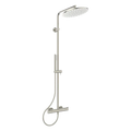 Ideal Standard Ceratherm T125 système de douche avec Ceratherm T125 - IdealRain douchette en stick avec 1 fonction - 8 l/min - douche de tête 300 mm - 12 l/min et IdealFlex 1750 mm. - look inox