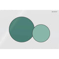 Plaque de déclenchement Geberit Sigma01 pour rinçage à 2 volumes - pour WC Bambini - Plaque  - blanc - Touche quantité totale  - vert forêt - Touche quantité partielle  - vert clair