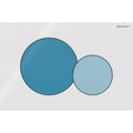 Plaque de déclenchement Geberit Sigma01 pour rinçage à 2 volumes - pour WC Bambini - Plaque  - blanc - Touche quantité totale  - bleu océan - Touche quantité partielle  - bleu clair