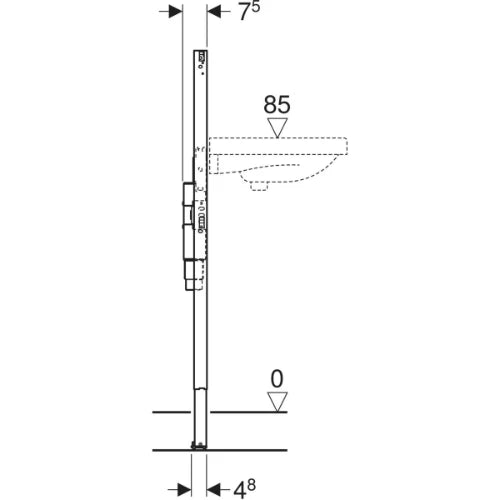 Geberit Duofix élément pour évier 1120 mm - robinet sur l’évier - avec siphon intégré