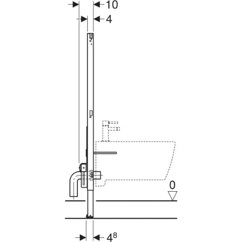 Geberit Duofix élément pour bidet 1120 mm