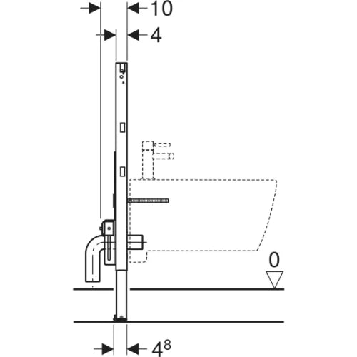 Geberit Duofix élément pour bidet 820 mm