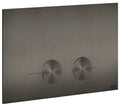 Gessi Total Look Gessi316 plaque de commande pour Geberit Sigma 8 et Sigma 12 Black Metal Brossé PVD