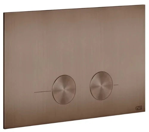 Gessi Total Look Gessi316 plaque de commande pour Geberit Sigma 8 et Sigma 12 Cuivre Brossé PVD
