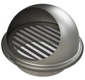 Egeda SUS grille externe ventilation convexe inox 150 mm - doublé de gaze de moustique (seulement ventilation naturelle)