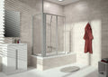 HUPPE SD Combinett 2 Pare-Baig. 2 100 H:1400 argent mat Verre clair