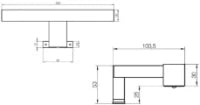 Allibert Cube eclairage LED (LED démontable) 450 Lm - 4000 K - classe  IP44 - Installation volume 2 - ErP-label : F