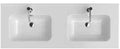 Inda Kona table vasque en porcelaine 1210 x 460 x 20 mm - blanc