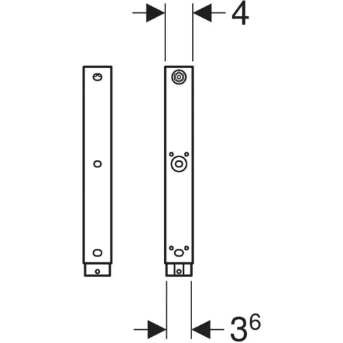 Geberit Duofix Set de prolongement des pieds longueur 20 cm