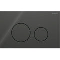Geberit Sigma 40 Plaque de commande pour rinçage à 2 volumes, ronde: Noir