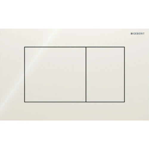 Geberit Sigma 40 Plaque de commande pour rinçage à 2 volumes, carré: Gris sable