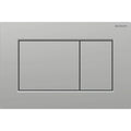 Geberit Sigma 01 Plaque de commande pour rinçage à 2 volumes, carré: Laqué chromé mat / Revêtement facile à nettoyer