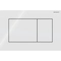 Geberit Sigma 01 Plaque de commande pour rinçage à 2 volumes, carré: Blanc
