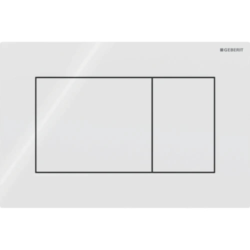 Geberit Sigma 01 Plaque de commande pour rinçage à 2 volumes, carré: Blanc