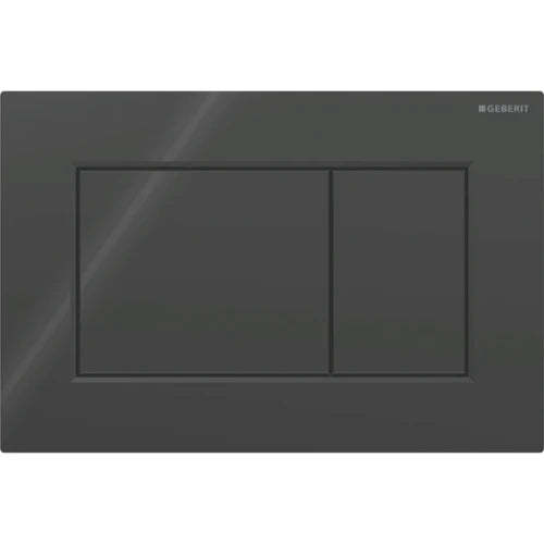 Geberit Sigma 01 Plaque de commande pour rinçage à 2 volumes, carré: Noir