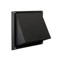 Renson 641 passage mural avec clapet anti-retour 185x185 - 125 mm - RVS noir