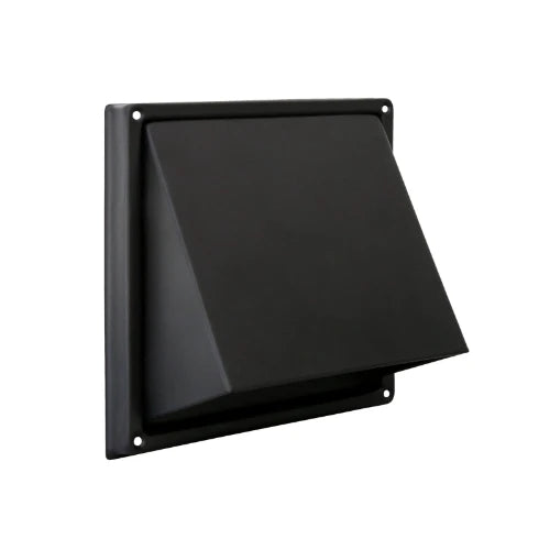 Renson 641 passage mural avec clapet anti-retour 185x185 - 150 mm - RVS noir
