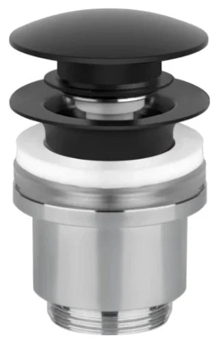Gessi Technical Accessories Bonde automatique “Stop&Go” pour lavabo sans trop plein. Noir XL
