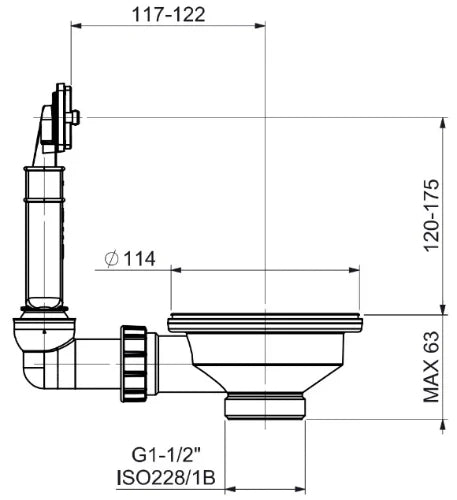 Reginox WW kit de drainage OKG set diplomat