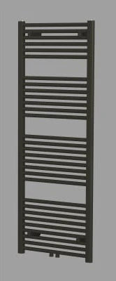Procasa Caldo Rondo sèche-serviette à tubes ronds - 1400x600mm - 735W - raccordement en bas - noir mat