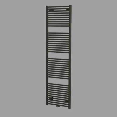 Procasa Caldo Rondo sèche-serviette à tubes ronds - 1800x600mm - 990W - raccordement en bas - noir mat