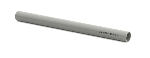 Eupen Eucarigid-RAB PVC tuyeau avec manchon 90 x 3,0 mm (longueur 1,0 m) - gris - pris par pièce
