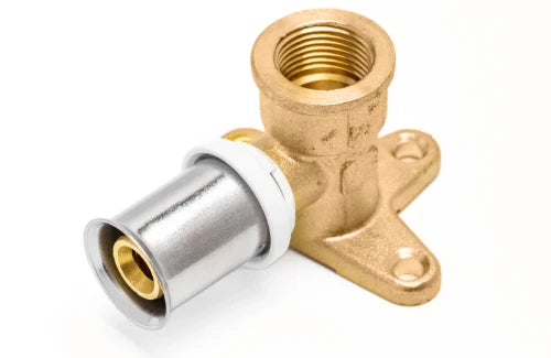 RIIFO Multi culasse à sertir en laiton 90° FF 20 x 3/4 F - 52 mm