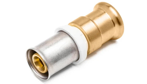 RIIFO Multi raccord à sertir en laiton manchon de transition à cuivre à sertir FF 16 x 15Cu (M/V/SA-profiel)