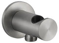 Gessi Shower316 Sortie murale coudée avec support fixe pour douchette. Steel Brushed