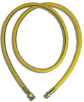 GSA Gasflex inox flexible gaz MF 3/4 x 3/4 - 1000 mm - approuvé ARGB - avec gaine jaune