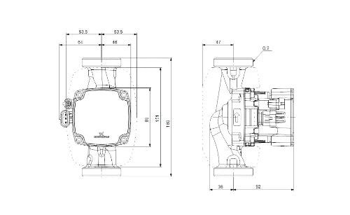 Grundfos Alpha2 GO 32-90 circulateur - 180 mm - 2 - 220-240V