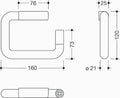 Hewi 477 porte-rouleau blanc avec antivol