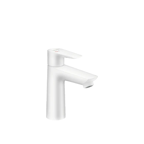 Hansgrohe Talis E mitigeur lavabo ComfortZ110 blanc avec vidage avec tirette