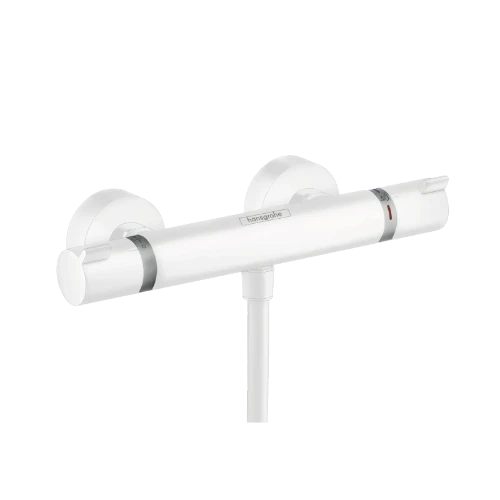 Hansgrohe Ecostat Comfort rob. thermost. douche apparent blanc mat