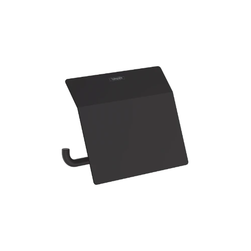Hansgrohe AddStoris porte-rouleau avec couvercle noir mat
