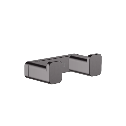 Hansgrohe AddStoris crochet double noir chromé brossé