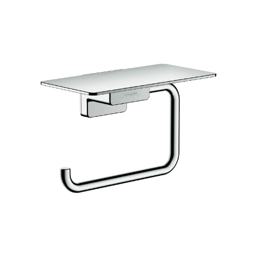 Hansgrohe AddStoris porte-rouleau avec tablette chromé