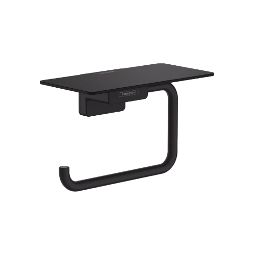 Hansgrohe AddStoris porte-rouleau avec tablette noir mat
