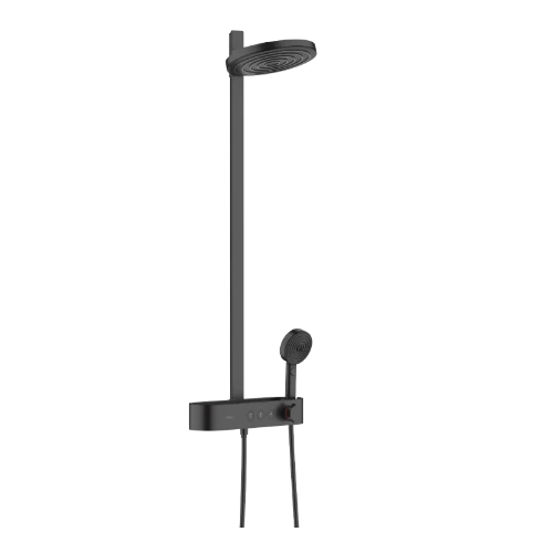 Hansgrohe Pulsify Showerpipe 260 2 jets éco robinet thermostatique set de douche - noir mat