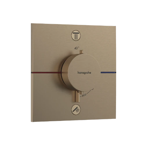 Hansgrohe Showerselect Comfort E robinet thermostatique encastré avec 2 fonctions - Brushed Bronze