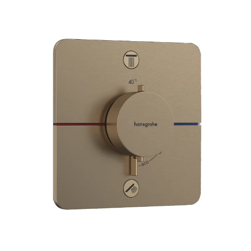 Hansgrohe Showerselect Comfort Q robinet thermostatique encastré pour 2 fonctions - bronze brossé