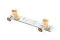 RIIFO Multi calibre montage apparent avec coudes en laiton 90° FF 16 x 1/2 F - 150 mm
