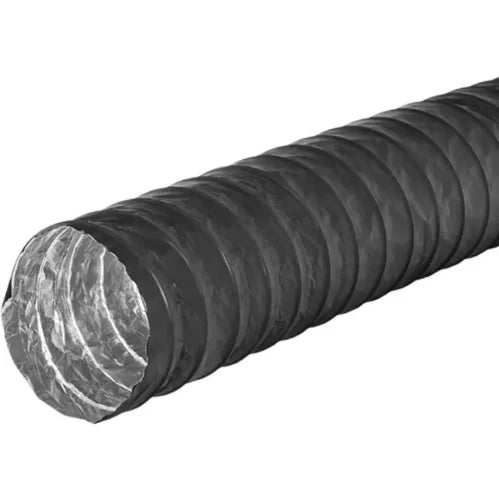 Egeda Combidec Black Classic alu flexible non isolé pour ventilation (longueur 10m) 127 mm - noir - prix par pièce