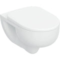 Geberit Selnova Set de WC suspendu à fond creux TurboFlush, avec siège de WC: T=54cm, Mécanisme softclose=Oui, Charnières QuickRelease=Oui, Fixation=Par le haut, Blanc