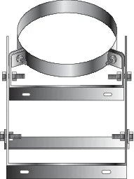 Roccheggiani SP - DP25 inox fixations murales réglables (30-300 mm) 200 mm - convient pour DP25 150 mm (150/200)
