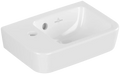 Villeroy & Boch O.Novo lave-mains compact 360 x 250 mm - blanc - avec trou de robinet gauche - avec trop-plein