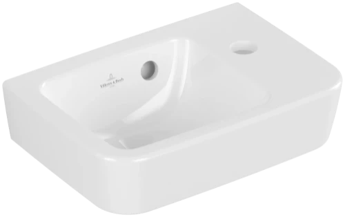 Villeroy & Boch O.Novo lave-mains compact 360 x 250 mm - blanc - avec trou de robinet droite - avec trop-plein